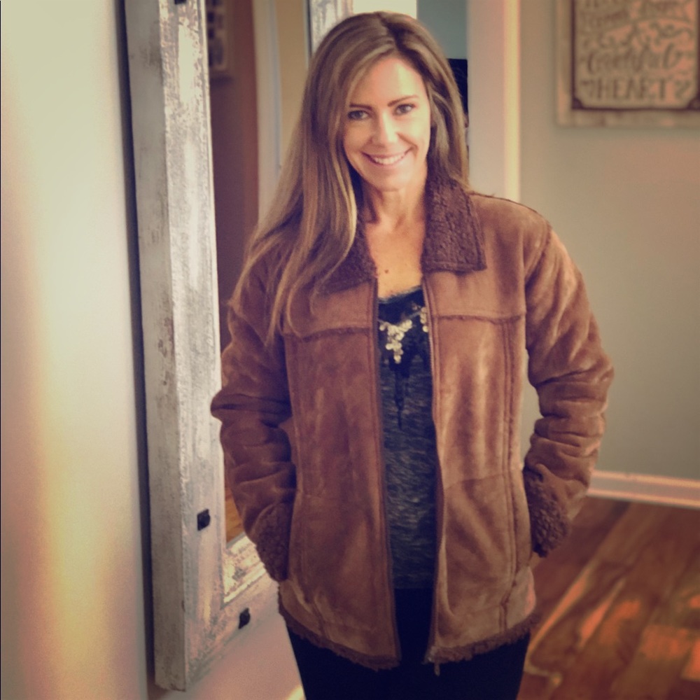 Faux Suede Coat